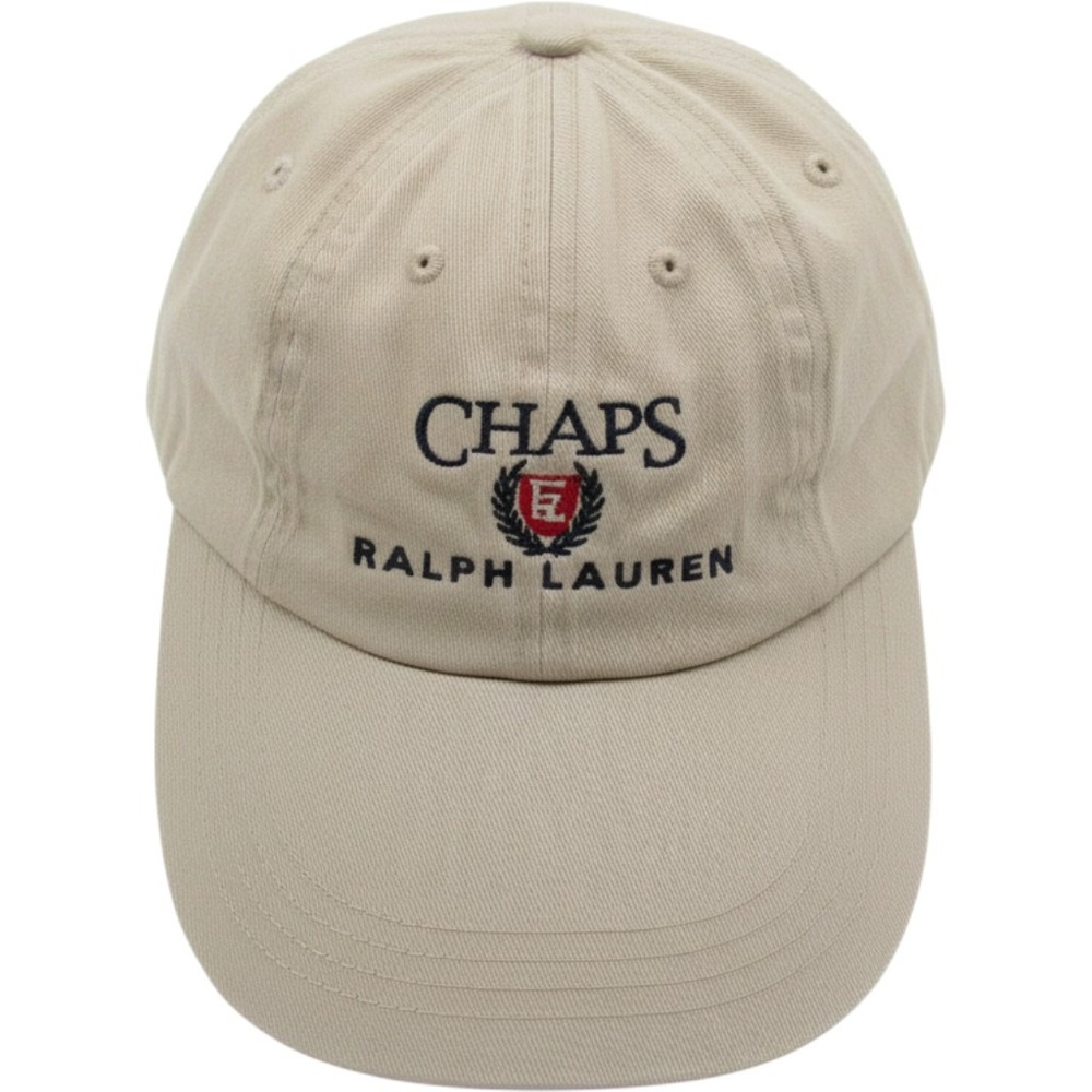 Vtg Y2K Chaps Ralph Lauren Hat Baseball Cap Plaid Brim Chaps Golf One Size (G)